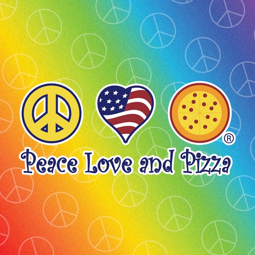 Peace Love and Pizza logo