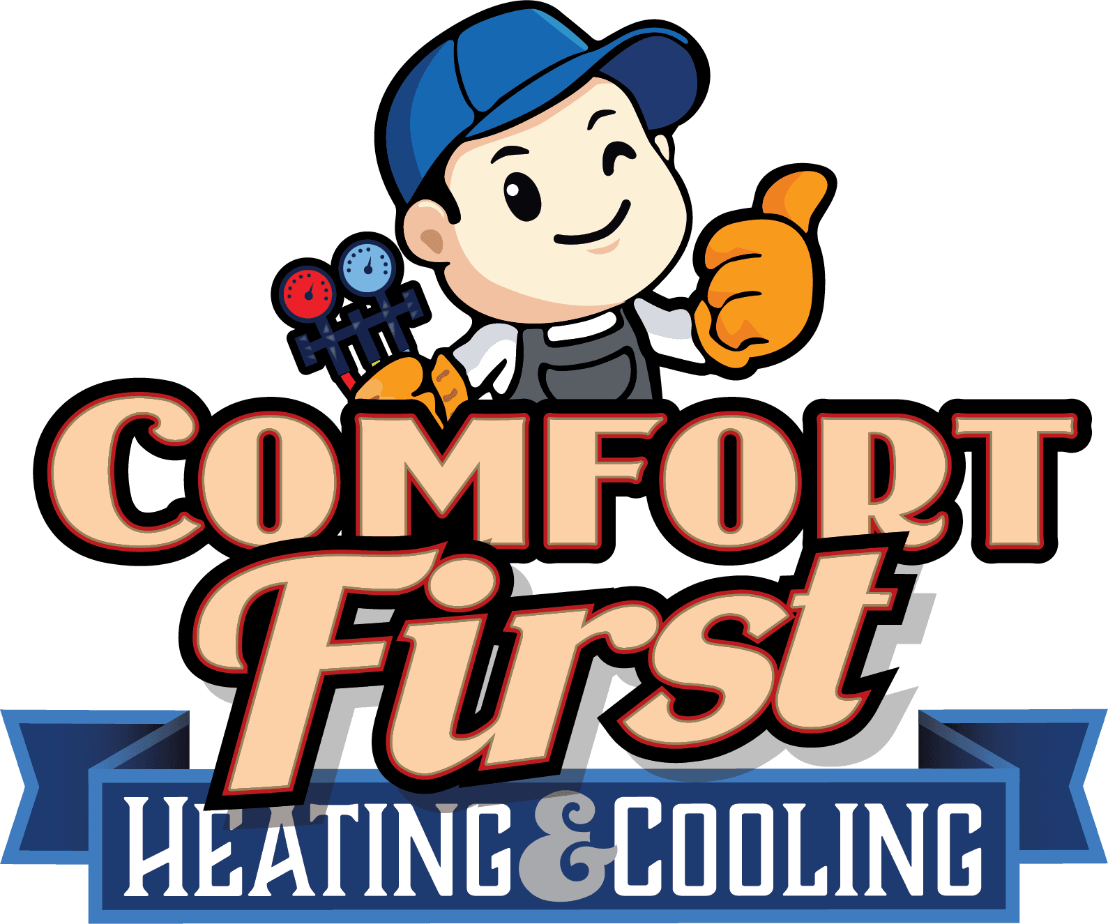 Comfort First Heating and Cooling logo
