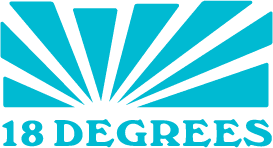 18 Degrees logo