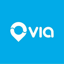 Ride With Via logo